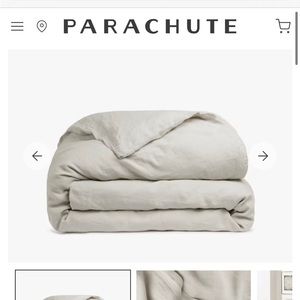 PARACHUTE Linen Duvet Cover in Bone King/Cal King